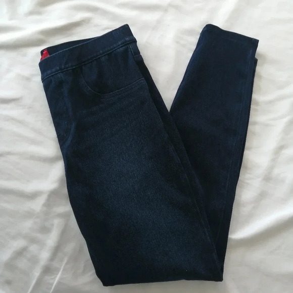 Spanx Jean-ish Ankle High Rise Jean Leggings in Twilight Rinse Medium (Fits 6-8) - Picture 7 of 16